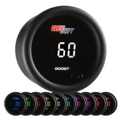 Glowshift 10 Color Digital 60 PSI Boost Gauge