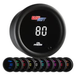 Glowshift 10 Color Digital Oil Pressure Gauge