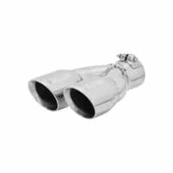 Flowmaster Universal Tip - 3" Dual Angle Cut - 2.5" Inlet, Clamp On