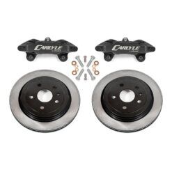 BMR Carlyle Brake Kit for 15" Conversion - Solid Rotors, Black Calipers