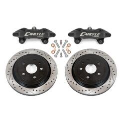 BMR Carlyle Brake Kit for 15" Conversion - Drilled/Slotted Rotors, Black Calipers
