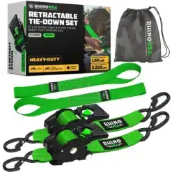 RHINO USA 2" x 10' Retractable Ratchet Straps